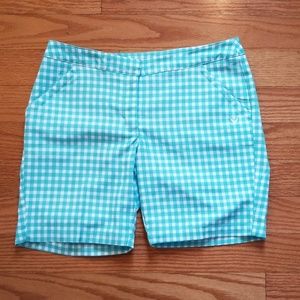 EUC Callaway Opti-dri Aqua/White Golf Shorts Sz 4